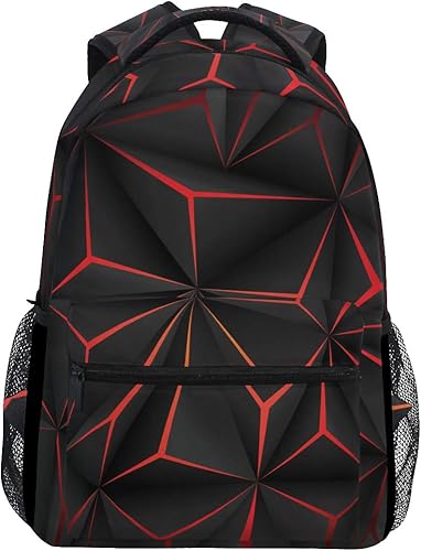 ALAZA Elegante mochila grande personalizada portátil iPad Tablet viaje mochila escolar con múltiples bolsillos, Geomertry, Computadora portátil