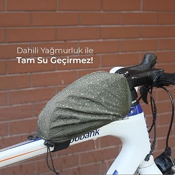 PACK2RIDE OneDrop Bikepacking Kadro Üstü Bisiklet Çantası (Coyote Brown)