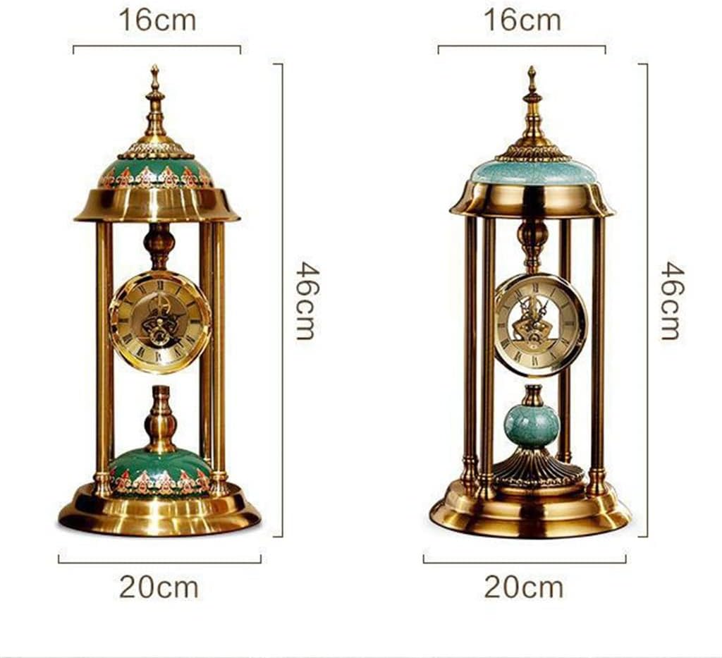 Clock Ornaments Living Room Nordic Home Decoration Pendulum Tabletop Table Crystal Seat
