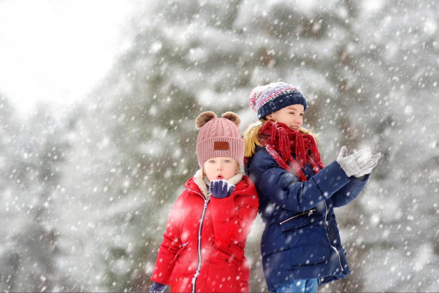 Set de Bufanda Gorro y Guantes Niña-Niño, Conjunto de Bufanda Sombrero y Gorro Niño Invierno, Gorros con Pompon Lana NiñoBraga Cuello Polar y guantes de punto cálidos para niño 2-6 Años
