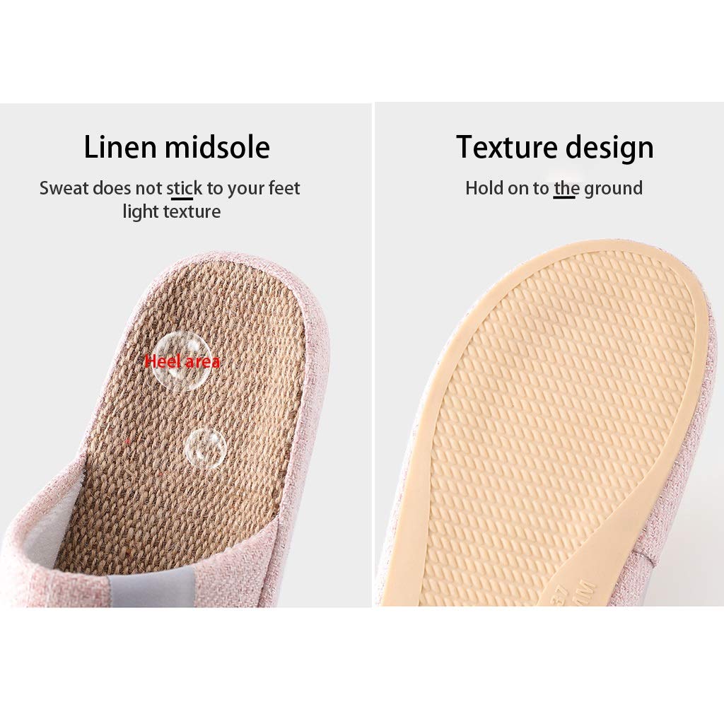 Mens Slippers Open Toe House Cotton Linen Slippers For Women Men Memory  Foam Breathable Indoor Outdoor Non-slip Shoes Lightweight Ladies Sandals ...