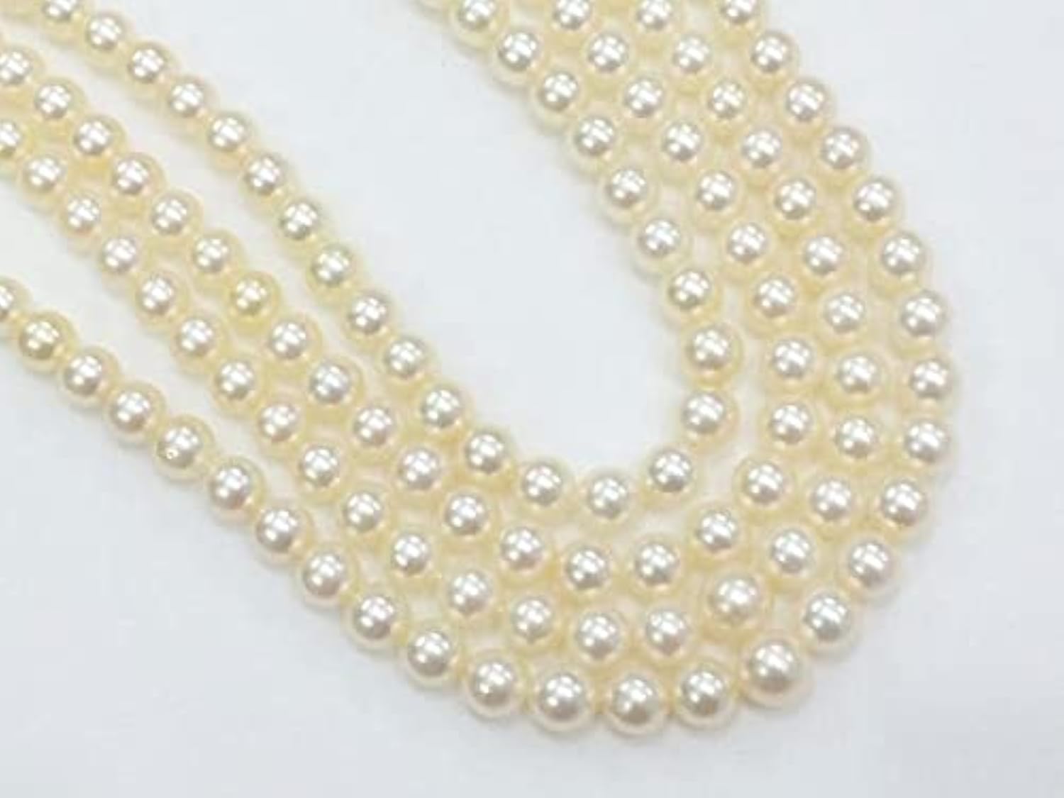 Perles de mer du Sud naturelles d'ivoire LKBEADS, nacre véritable non traitée de 5-6mm