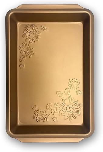 Gibson Home Country Kitchen - Sartén para asar en relieve de acero al carbono de 19 pulgadas en cobre