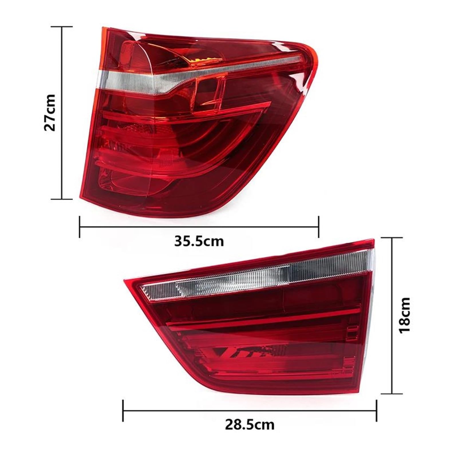 Tylne światło LED do BMW F25 X3 2011-2016 kierunkowskaz tylne światła hamowania światła przeciwmgielne 63217217 312 63217217313 tylne światła LED przyczepy wnętrze lewy