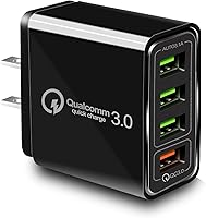 Vista 8 de Bloque de cargador USB C QC3.0 de 40 W, adaptador de alimentación PD+QC de 4 puertos, bloques de carga rápida, enchufe de pared USB C, multipuerto