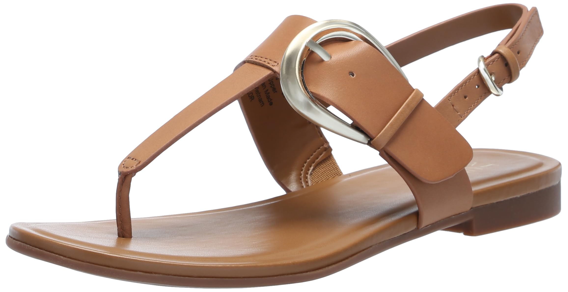 NaturalizerWomens Taylor T-Strap Slingback Flat Sandal