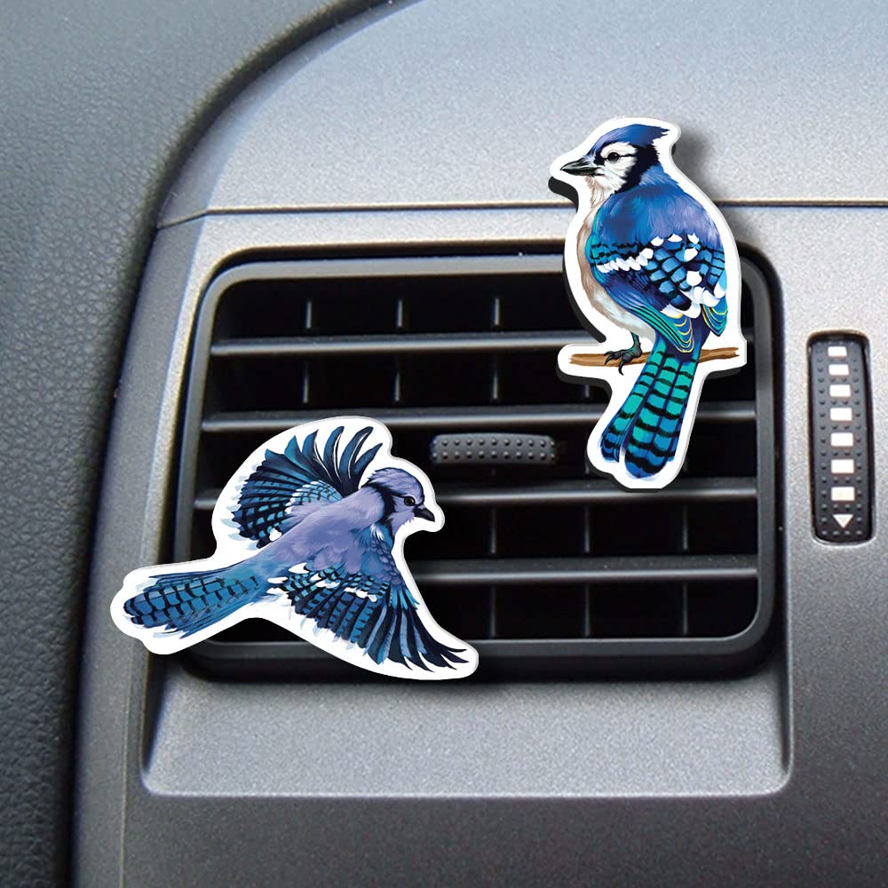 WIRESTER Set of 2 Fresh Scented Car Air Freshener Vent Clip, Decorative Accessories, Interior Decoration for Cars, Owl, Bird, Chicken, Guinea Pig, Rabbit, Dog, Cat