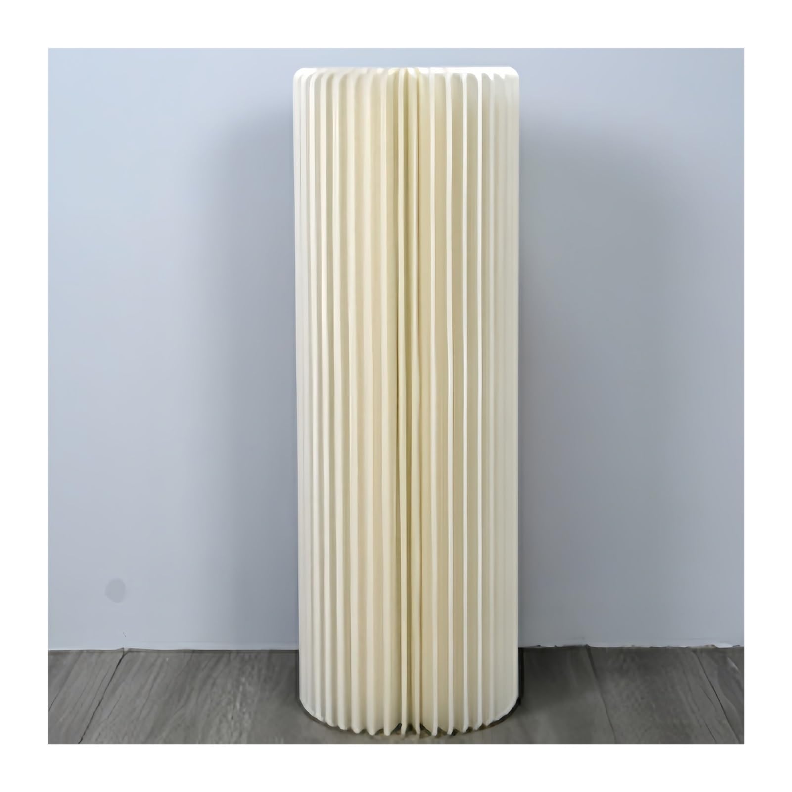 YTBHSHXZ plinth， Cardboard Columns Pedestal Stand, Foldable Paper Flower , Display Column With Acrylic Lid(15.75in,39.37in)