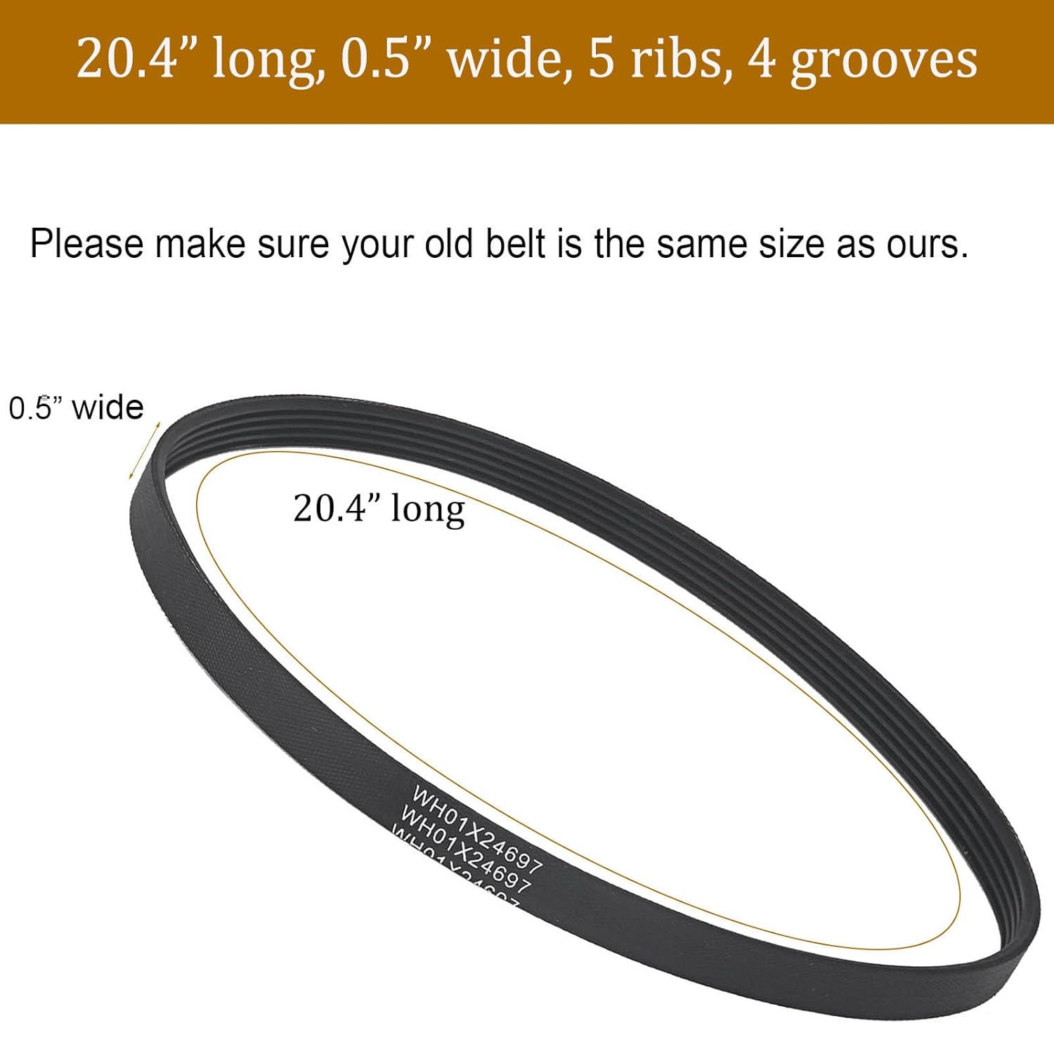Washer Drive Belt Dimensions