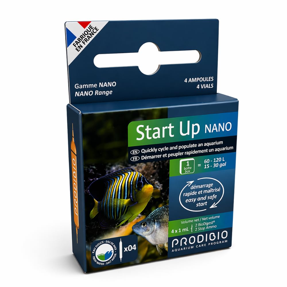Prodibio Nano Aquarium Start Up Kit BioDigest & Stop Ammo 4 Vials