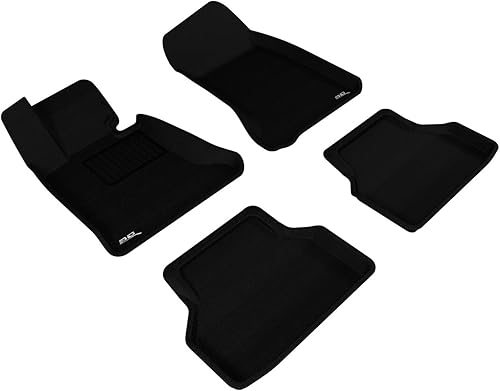 Miniatura 1 de 3D MAXpider - Tapete para piso de ajuste personalizado para determinados modelos BMW 5 serie E60, hule Kagu, Negro