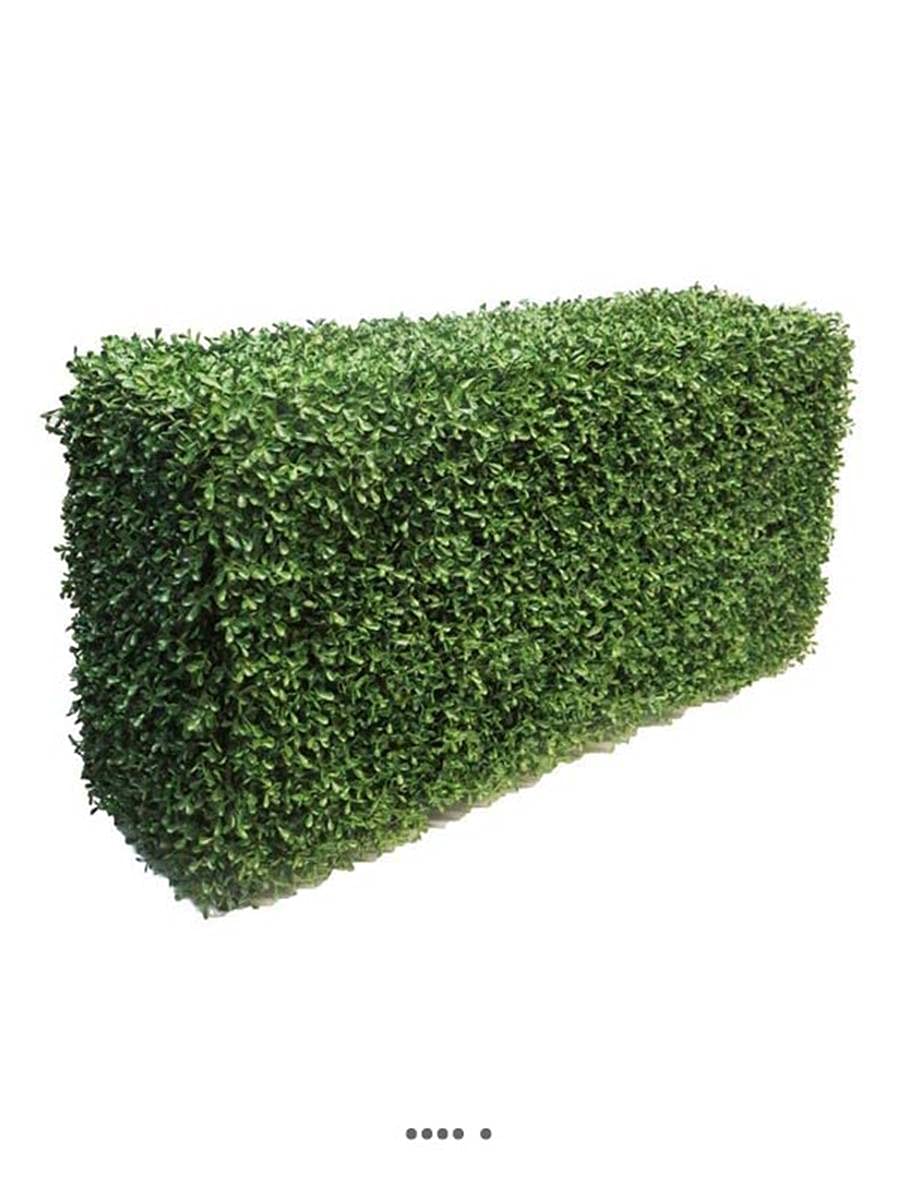 Siepe di bosso fittizio foglio di plastica protettivo UV 100 x 3 x 50 cm Verde-BEST - dimhaut: H 50 cm - colore: Verde