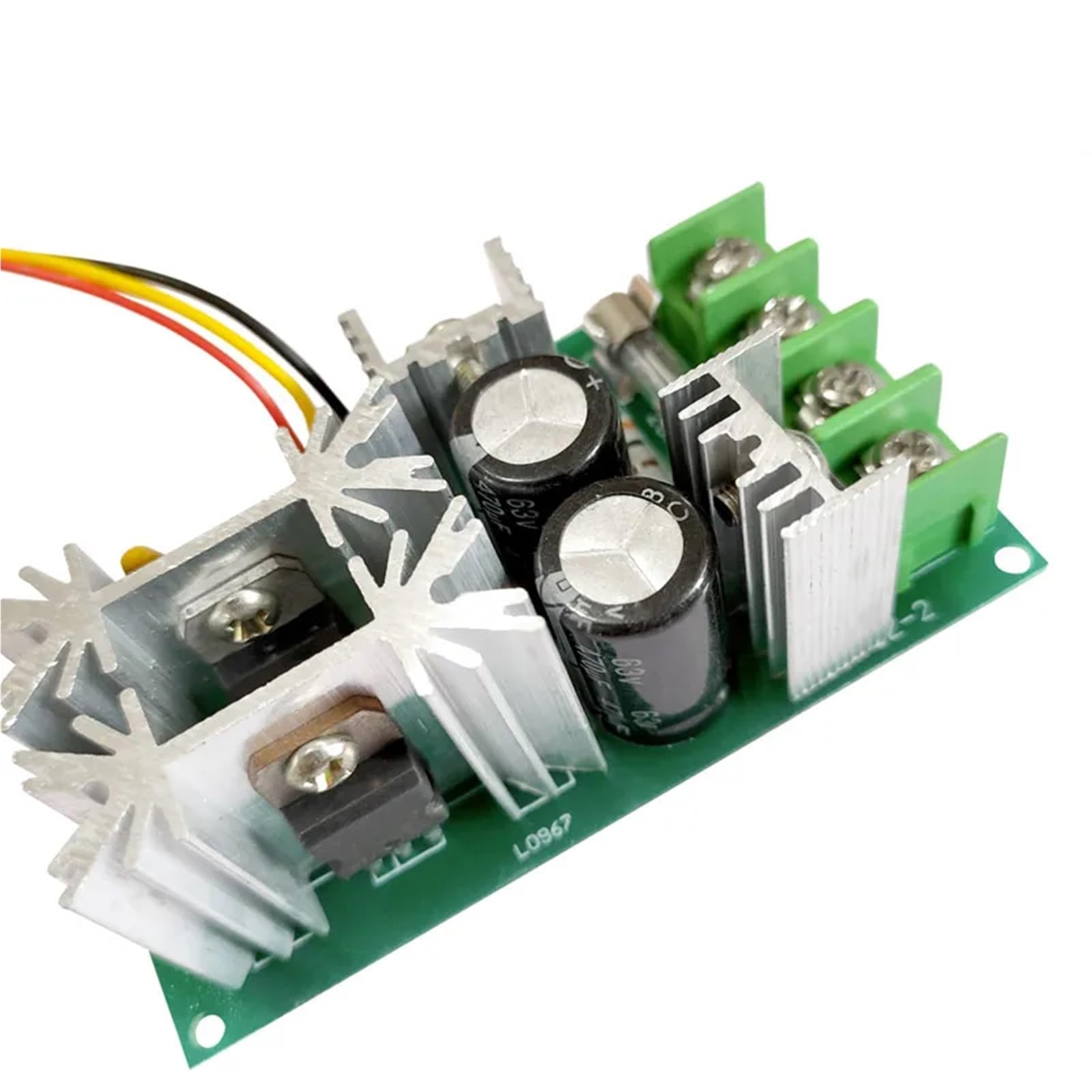 1 regulador de velocidad for motor de CC de 12 V, 24 V, 36 V y 48 V. Módulo de controlador de alta potencia PWM. Regulador de corriente de 20 A.