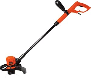 BLACK+DECKER Orilladora Césped Eléctrica 11" (27.5cm), 600W, Ligera y Portátil,