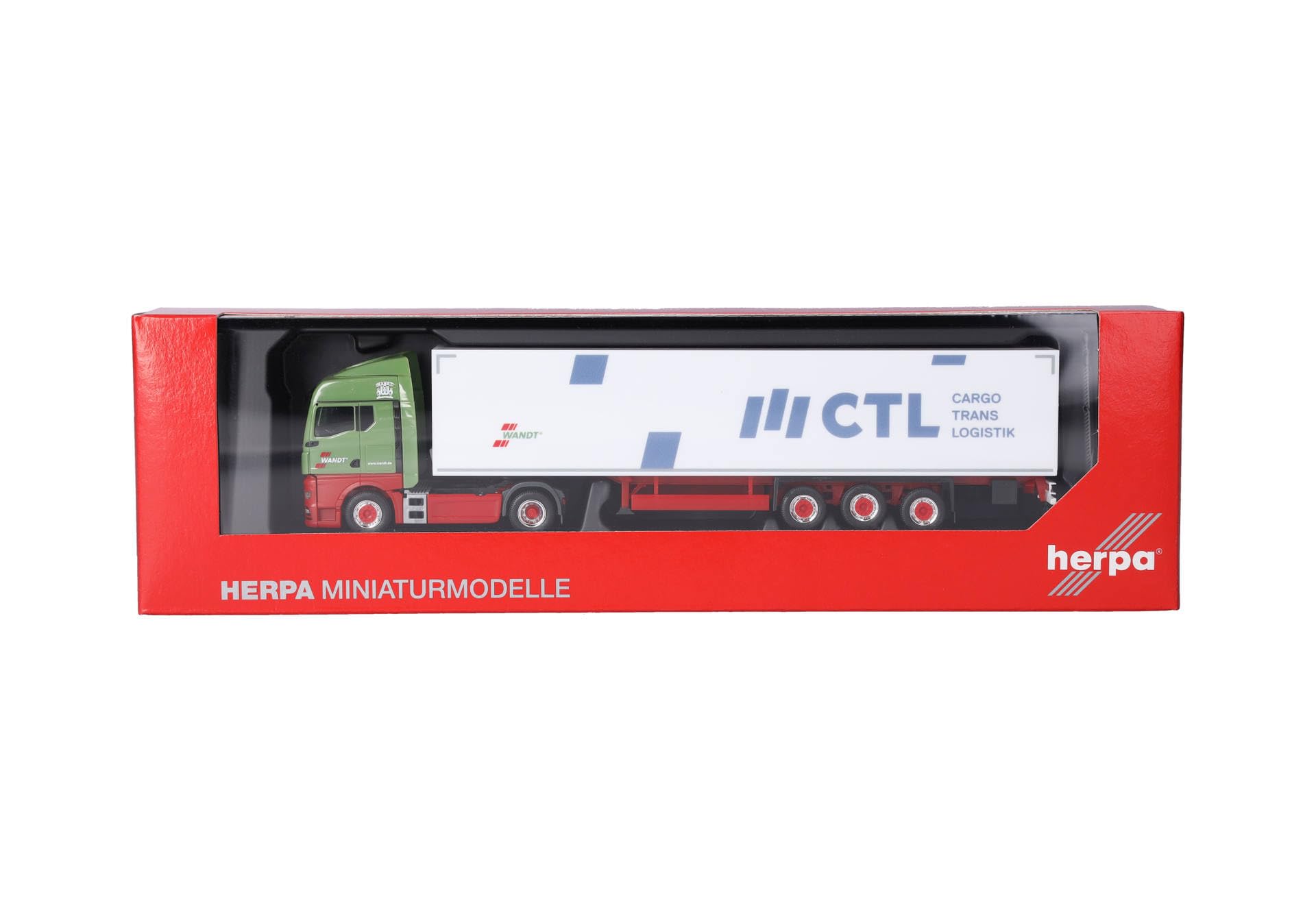 Herpa 321341 | MAN TGX GM Koffer-Sattelzug | Wandt/CTL | 1:87 | Miniaturmodell