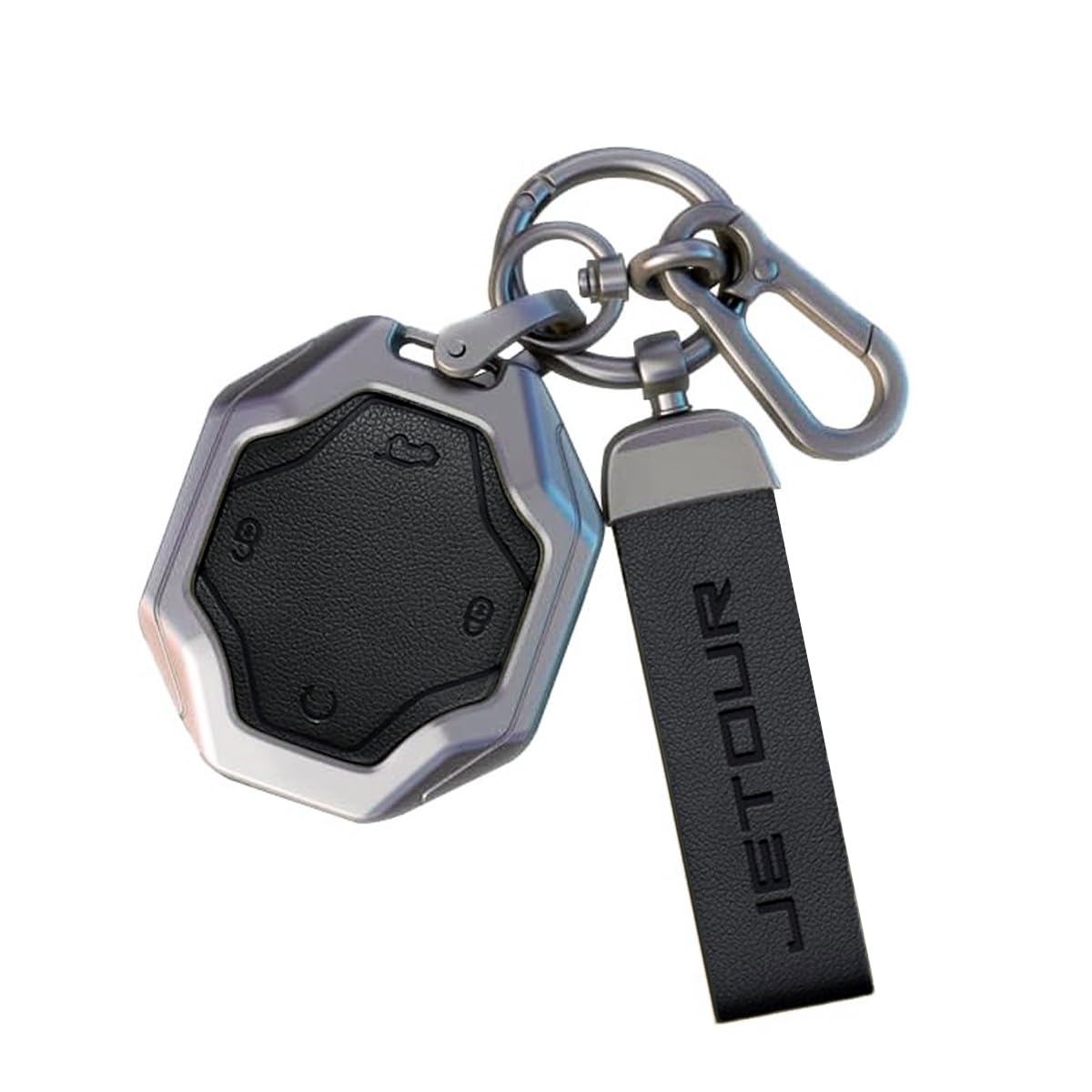 Key Fob Protectors Compatible with Jetour Traveller T2, Auto Key Shell for JT T2 Accessories & Key Case, Alloy Key Wraps Encase Car Keys in Durable Style