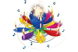 Metallic Birthday Candles in Holders for Birthday Cakes Decorations and Champagne Gold