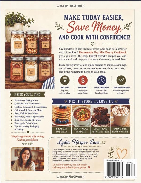 Homemade Pantry Mixes Cookbook: 100+ Budget-Friendly Dry Mix Recipes to Stock Your Shelves for Baking, Quick Meals, Seasonings, Soups, Drinks, and Everyday Cooking — Includes a 30-Day Meal Plan image 3