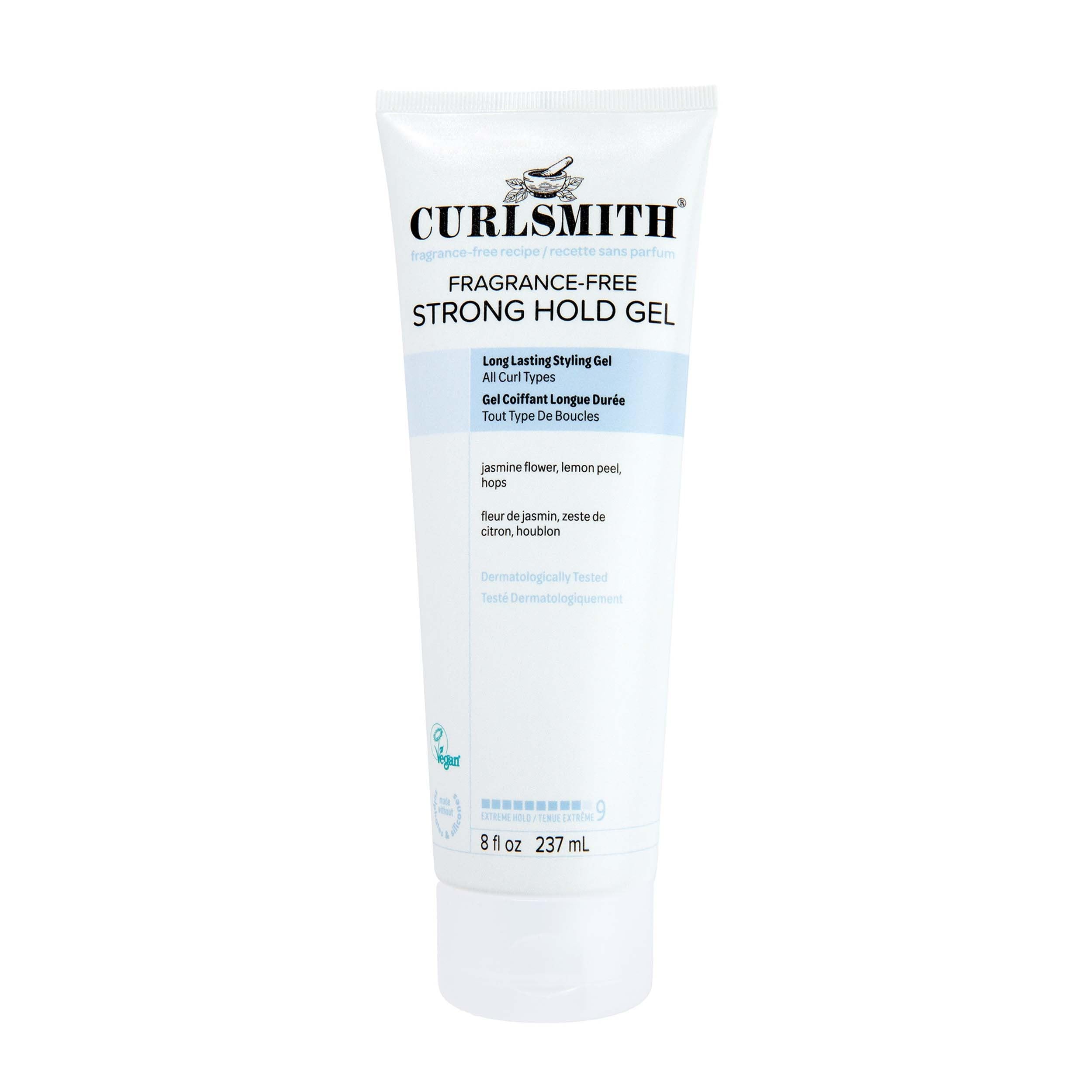 CURLSMITHFragrance-Free Strong Hold Gel – Extreme Hold & Frizz Control for Defined Curls – Dermatologically Tested – For All Curl Types