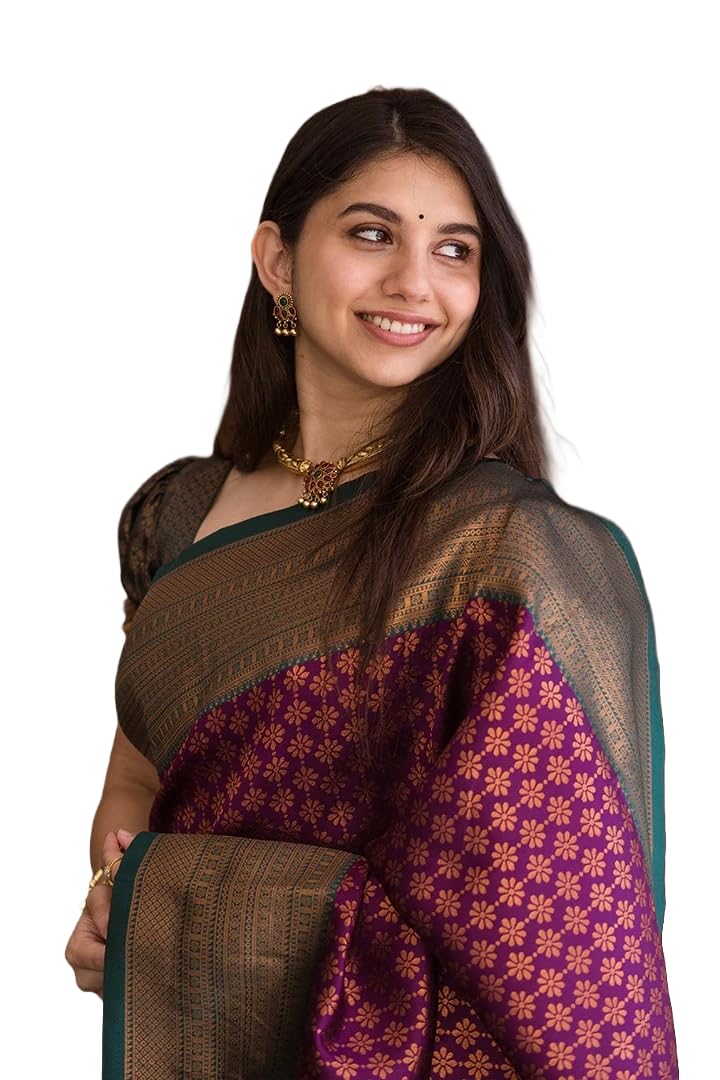 Avantika Fashion Women’s Kanjivaram Soft Silk Banarasi Sarees With Blouse Piece, Green Avantika Fashion Women’s Kanjivaram Soft Silk Banarasi Sarees With Blouse Piece, Green