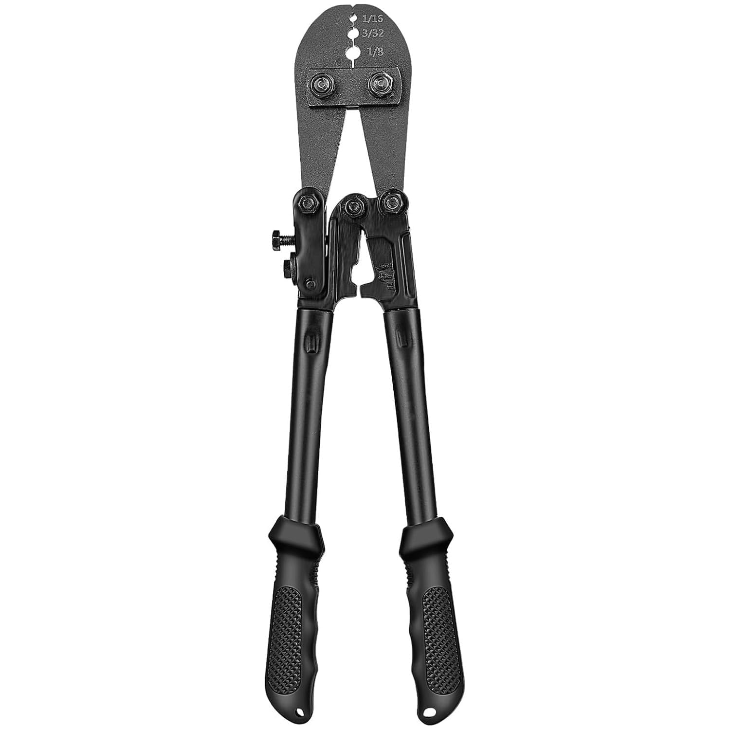 TooTaci Wire Rope Crimping Tool, Wire Rope Swaging Tool for Aluminum Oval Sleeves, Double Sleeves, Crimping Loop sleeve from 1/16-inch to 1/8-inch,