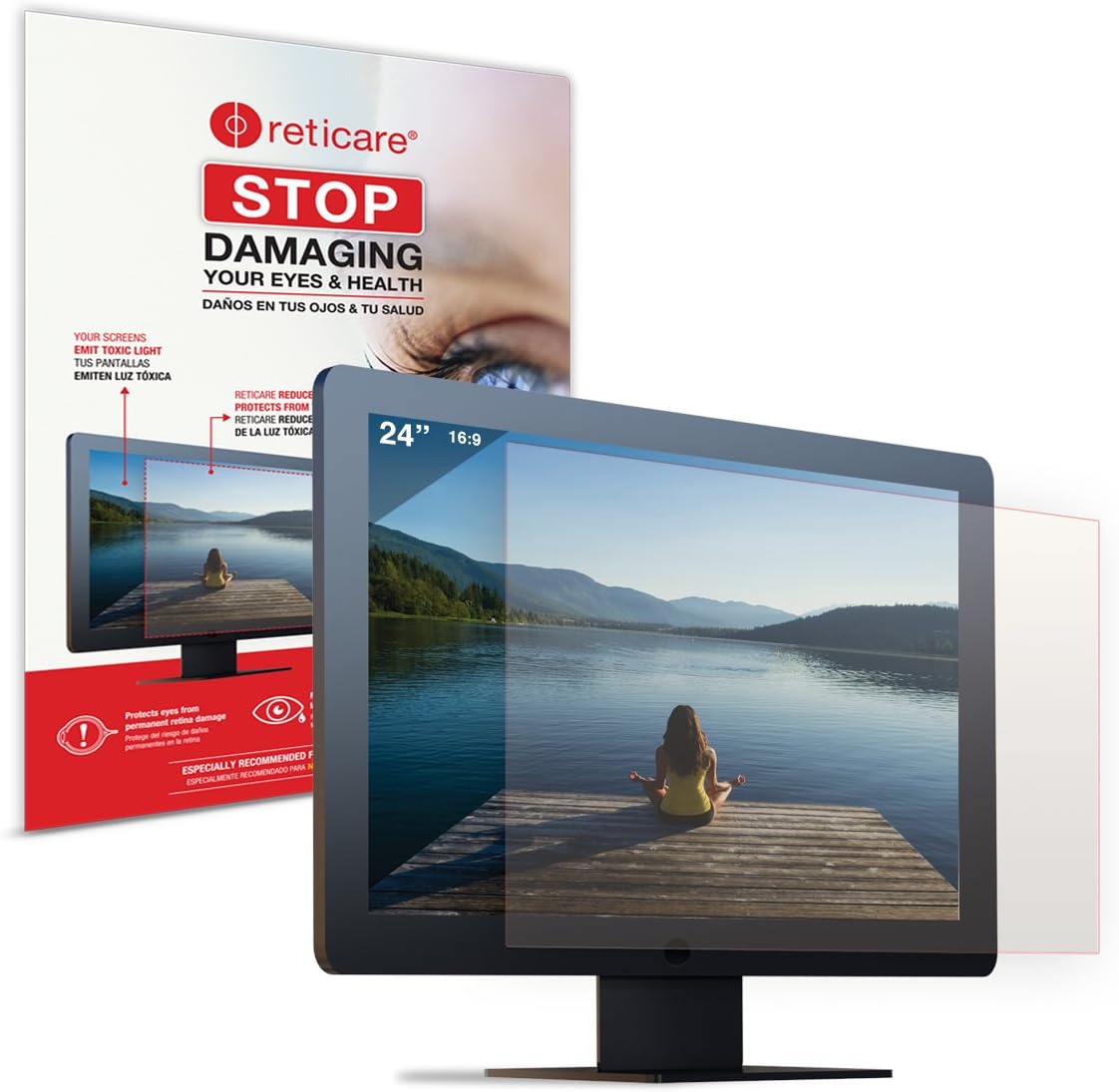 RETICAREEye & Screen Protector for Monitor 24´´ (16:9) W 20.91 x H 11.74 Anti-Glare
