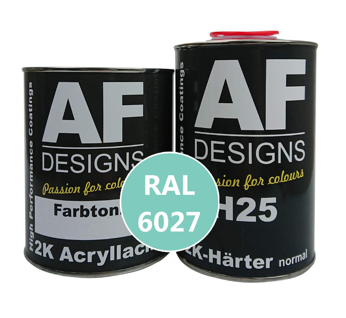 Alex Flittner Designs 2K lakier 3 kg zestaw RAL 6027 jasnozielony błyszczący lakier do drewna maszyny lakier przemysłowy do samochodów ciężarowych NFZ
