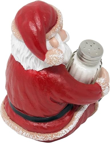 Miniatura 4 de Fantástico juego de salero y pimentero de Papá Noel como soporte de exhibición, estatua para decoración de cocina de Navidad y decoraciones