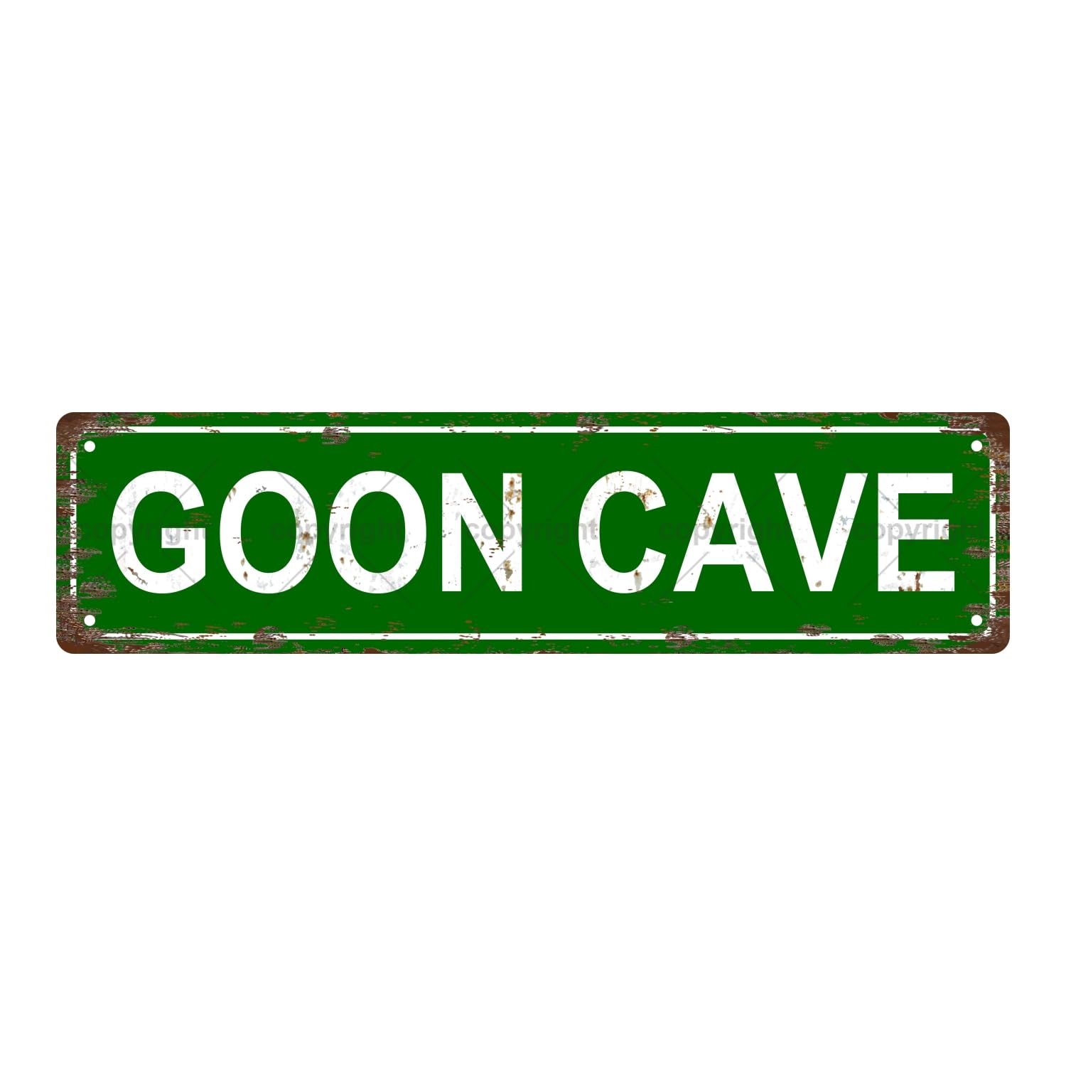 Goon CAVE Space Metal Tin Street Sign Bar Cafe Garage Cave Home Room Wall Bathroom Farmhouse Garden Porch Patio Decor,4x16 Inch