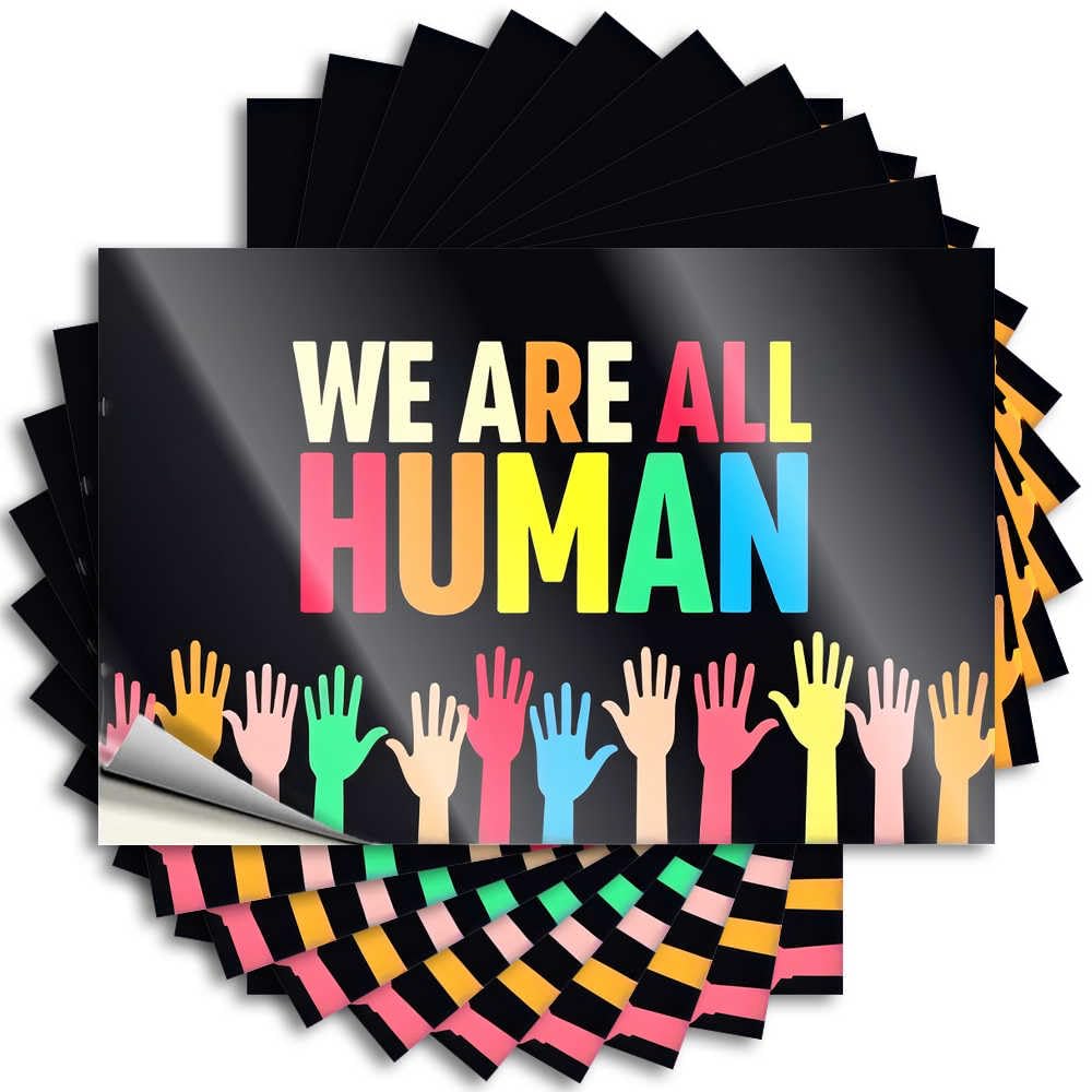 Unity in Diversity: Embracing Our Common Humanity Bathroom Gifts Cool - Decal Garage Waterproof Decal(12X18CM)
