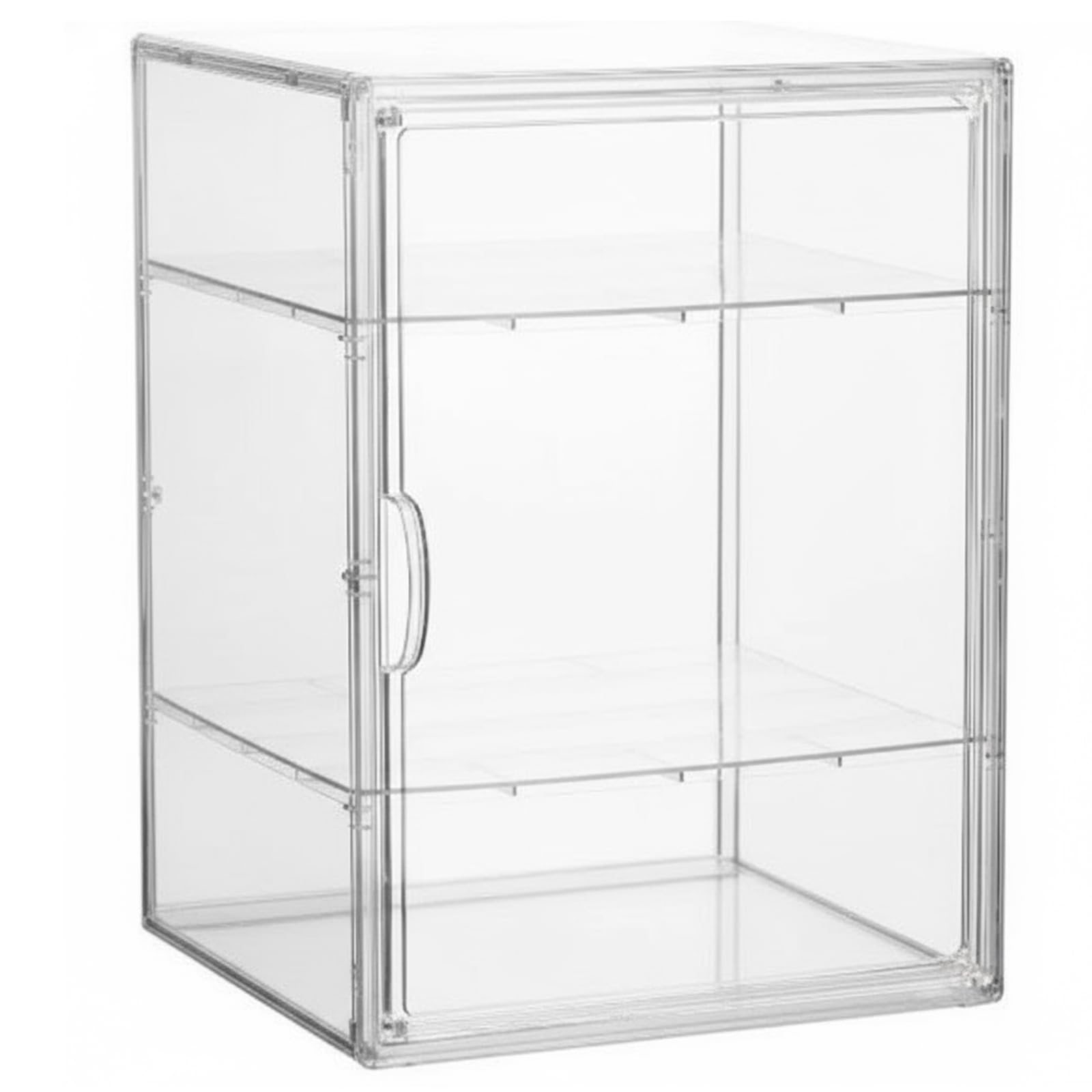 Transparent Makeup Organiser Stackable Acrylic Storage Box Drawers (2 Partition) (2 partitions)