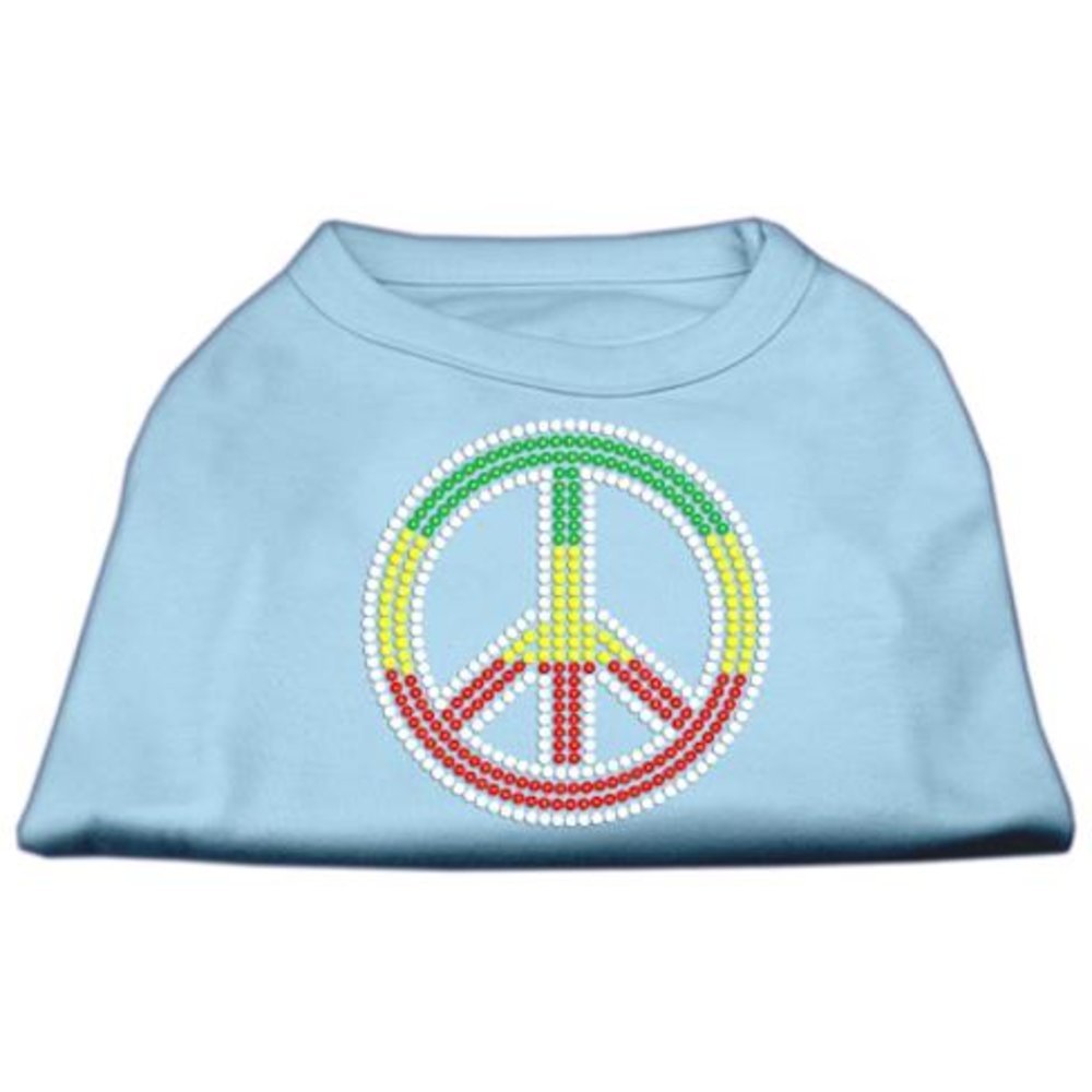 Mirage Pet ProductsMirage Pet Products Rasta Peace Sign Shirt, XXX-Large, Baby Blue