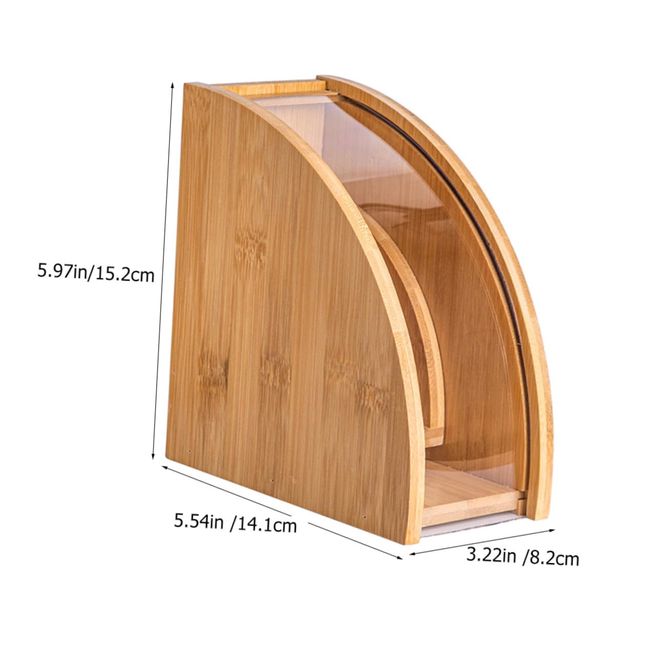 Kaffeefilter Organizer aus Holz Robuster Filterpapier Halter mit Großem Fassungsvermögen für Übersichtliche Aufbewahrung Freistehendes Design für Einfachen Zugriff Kaffeefilter