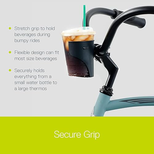 Miniatura 4 de Delta Cycle - Soporte para bebidas para bicicleta (paquete de 2) - Soporte universal expandible para manillar - Instalación sin herramientas