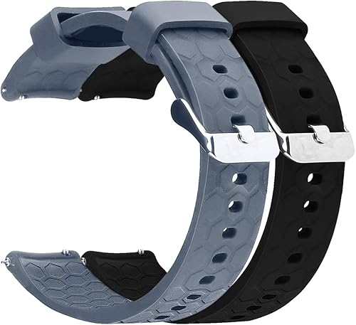 Miniatura 7 de Correa de silicona de liberación rápida de 0.866 pulgadas compatible con Fossil Gen 5 Julianna, Q Wander/Founder/Marshal/Gen 4 Explorist HR bandas