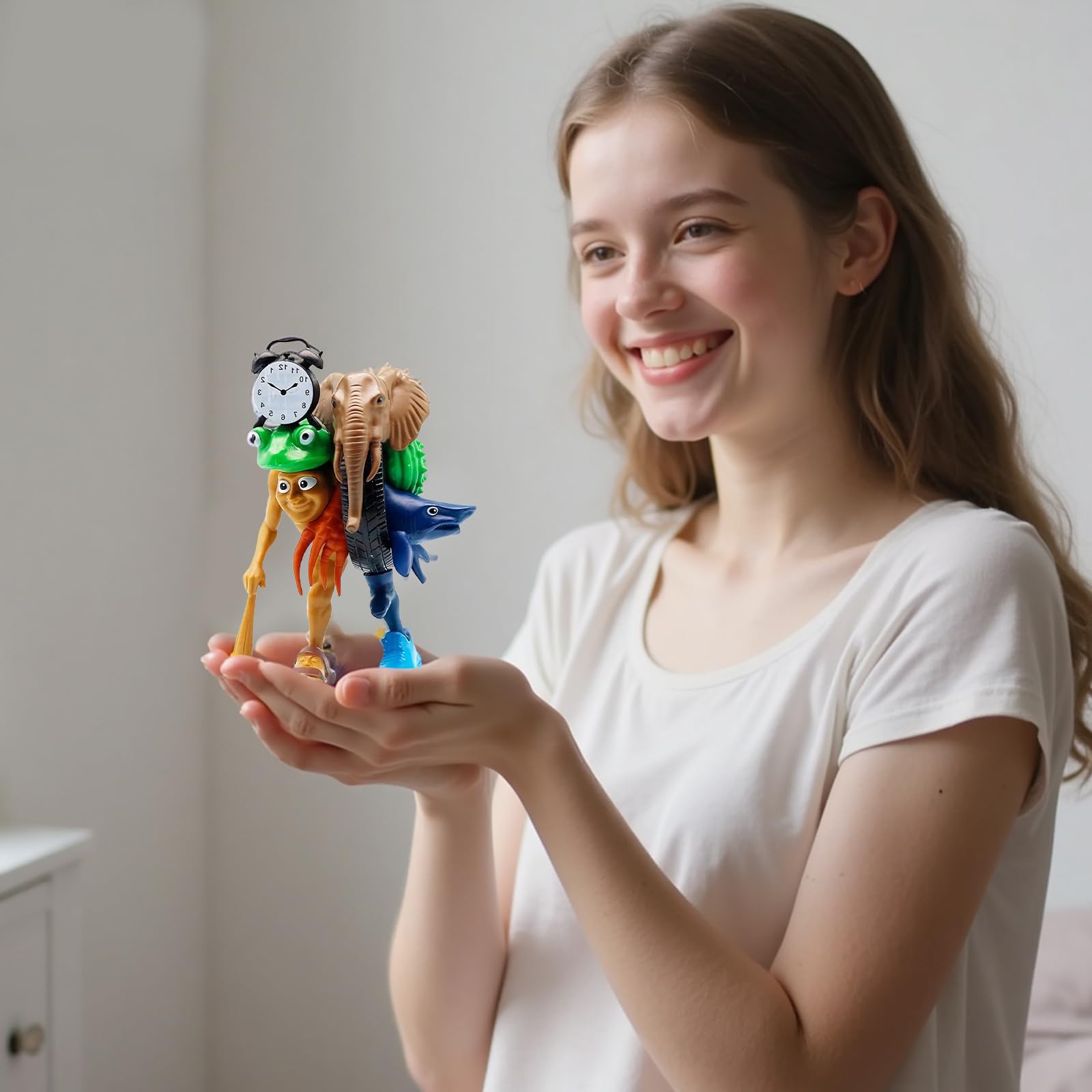 Bunter 3D-gedruckter Chamäleon - Weicher Kunststof Produktbild-Vorschau 4