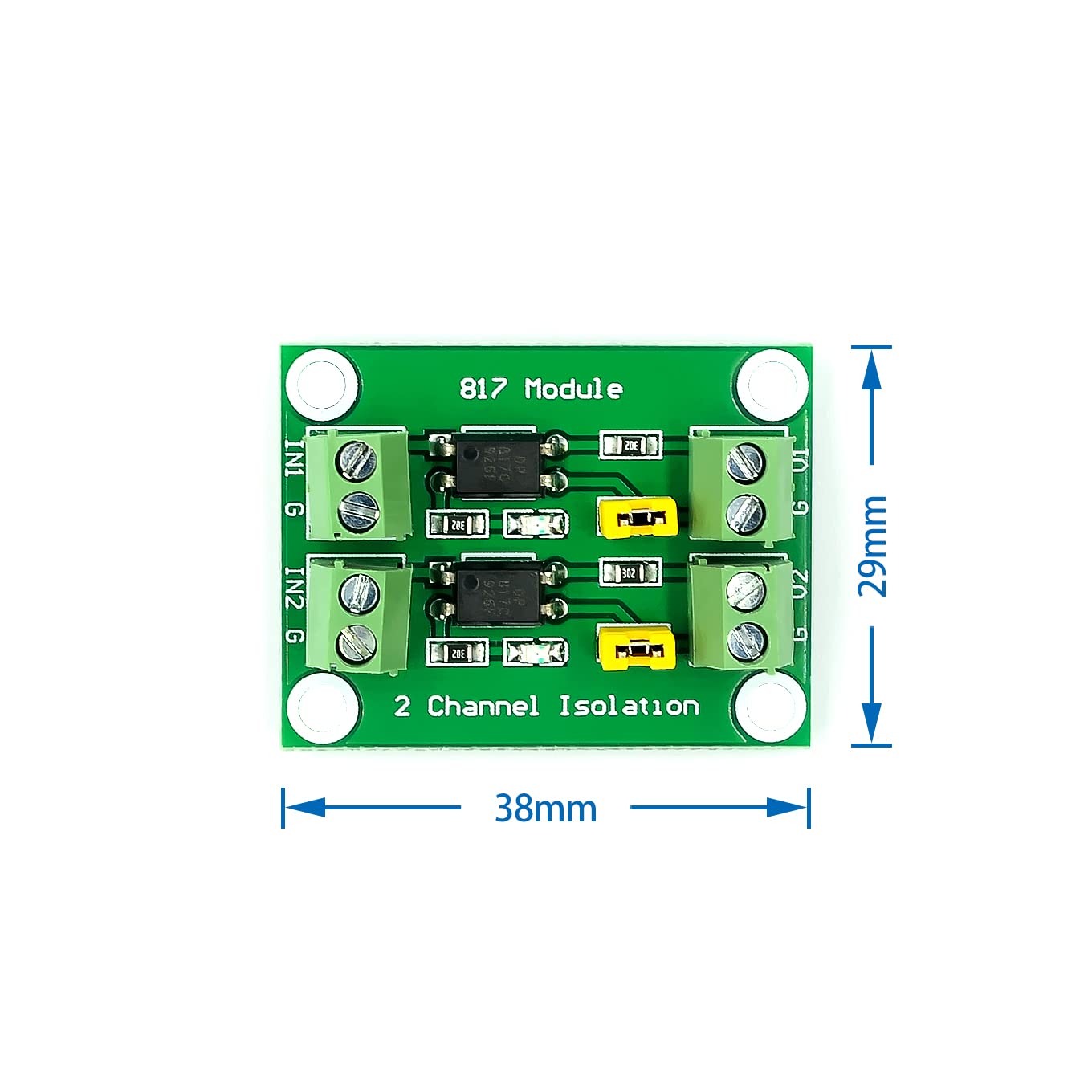 Amazon.co.jp: Hailege 2個セットPC817 2 チャンネル