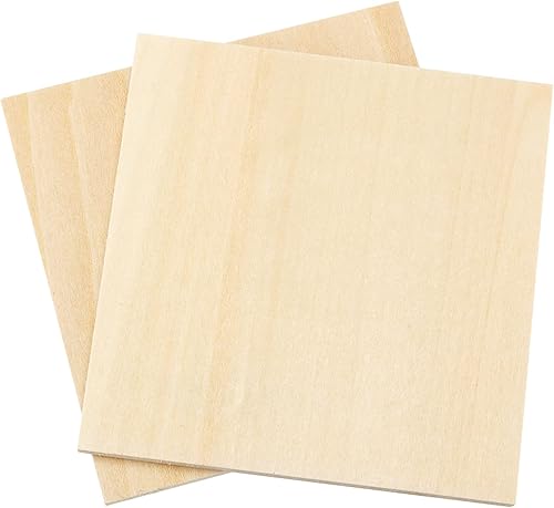 Miniatura 4 de SINJEUN Paquete de 30 cuadrados de madera sin terminar de 4 pulgadas, discos de madera de 14 pulgadas de grosor, cuadrados de madera en blanco,