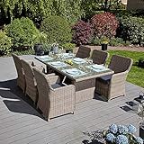 Green Spirit 13-TLG. Garten-Sitzgruppe Rattan-Garnitur Ria Braun - 2