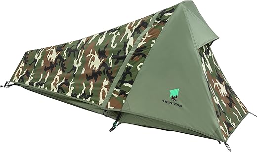 1 Person Tent for Camping Hiking Mountain Hunting Backpacking Tents 4 Season Resistance to Windproof Rainproof and Waterproof
