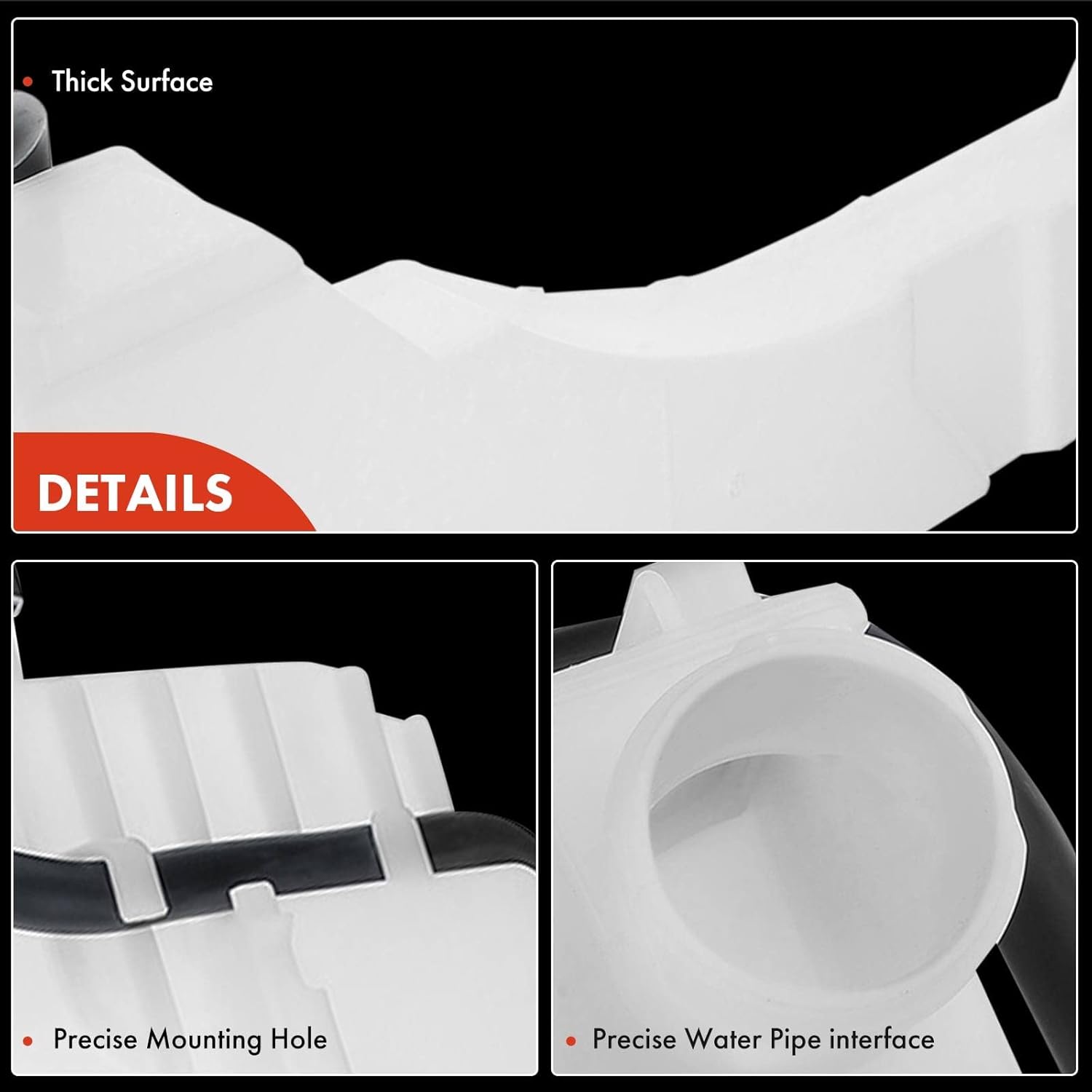 A-Premium Engine Coolant Overflow Recovery Reservoir Tank [with Cap & Tubing] Compatible with Nissan Sentra 2017 2018 2019, 1.6L, Replace for# 217104FU0A