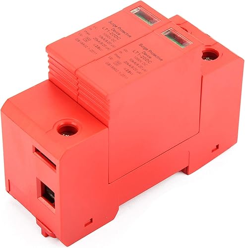 Miniatura 4 de DC 1000V 2P House Protector 10-20KA Dispositivo de pararrayos de bajo voltaje Dispositivo de protección de riel DIN ignífugo para protección contra