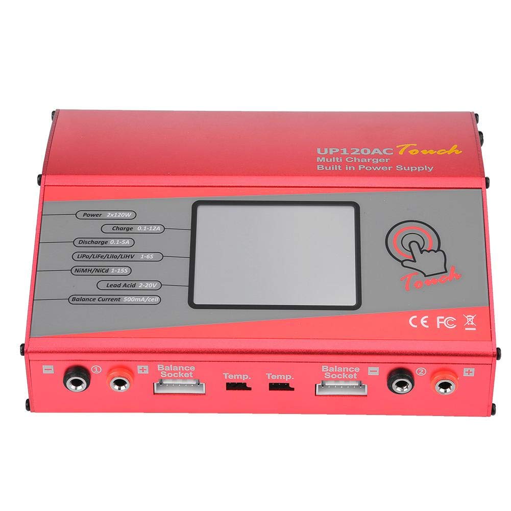 Cargador de batería RC con 2 enchufes Modelo de Control Remoto Accesorio Cargador Inteligente de batería Universal(EU Plug)