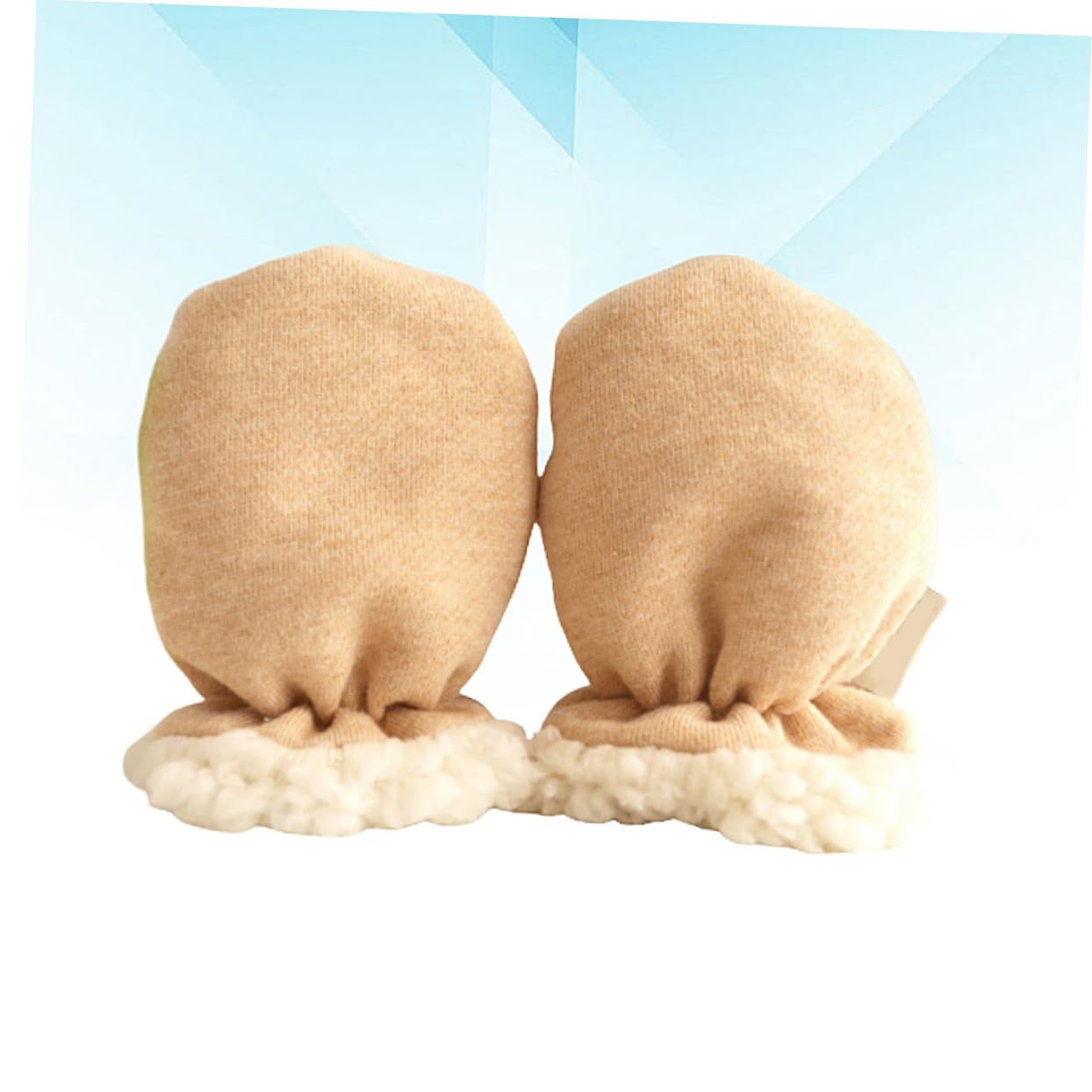 Ipetboom Infant Warm Gloves Scratch-resistant Mittens for Newborn Boys and Girls Cotton Thickened Winter Gloves One Size for Boys Girls