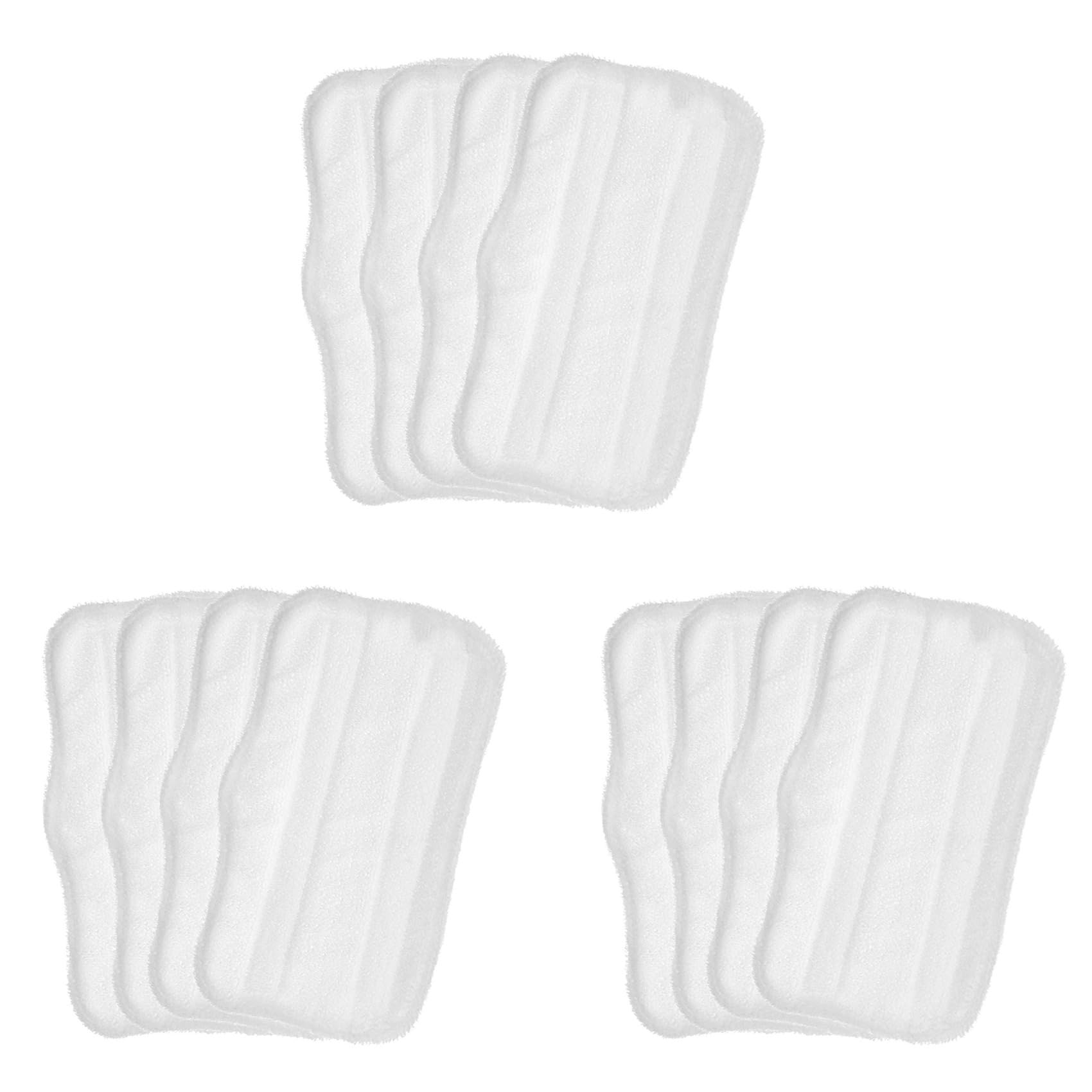 Hndhbfgrt 12 Pack Steam Mop Pads Replacement for S3101 S3202 S3250 Washable Cleaning Pad Steamer Pad for Hard Floors