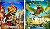  Book of Life & Epic 2 Blu-ray Animated Family Fun Bundle Set