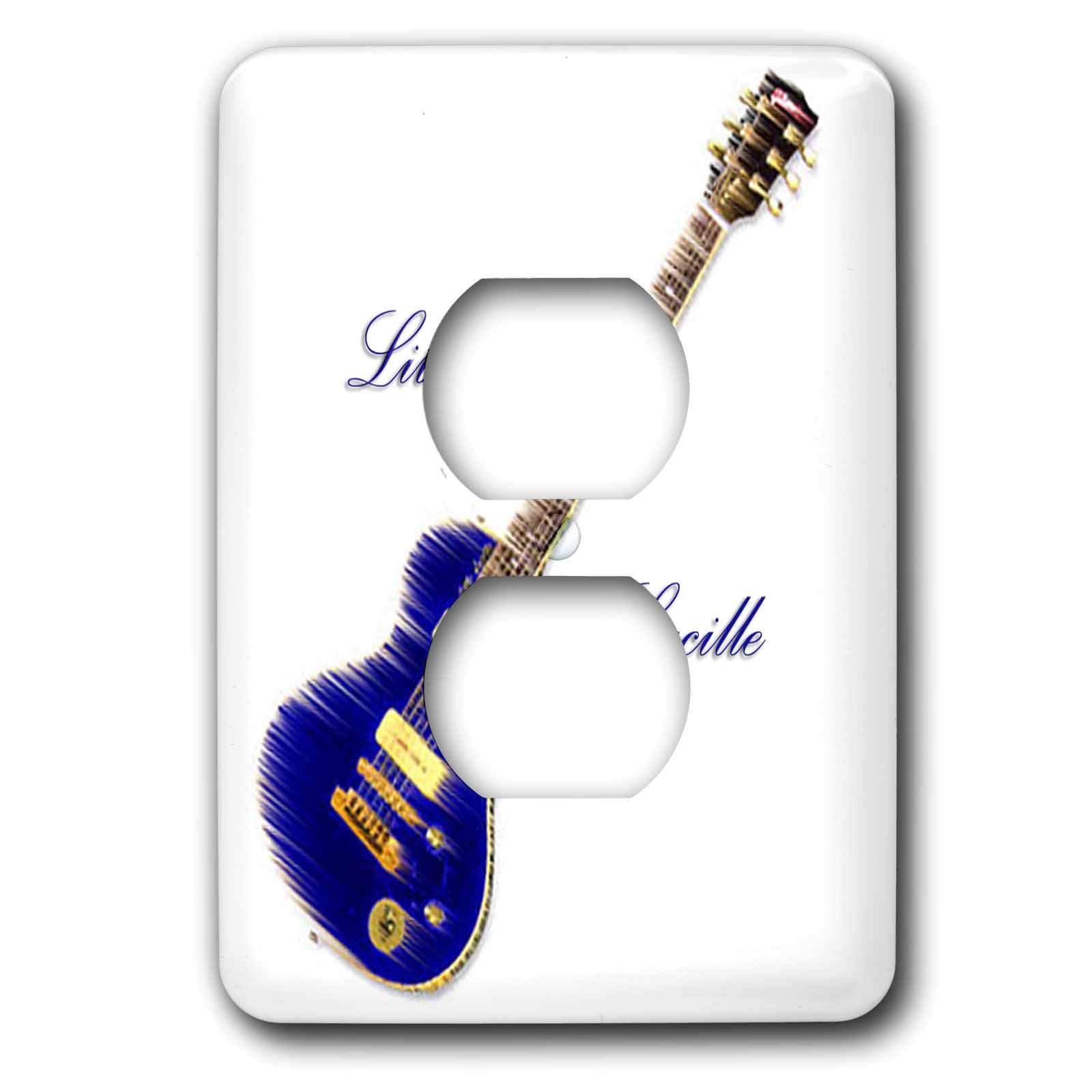 Cache-prise guitare 3dRose Little Lucille pour sublimer votre studio de musique