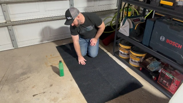 Heavy Duty Oil Spill Mat, 72" X 60" 1/5" Thick Absorbent - View #2