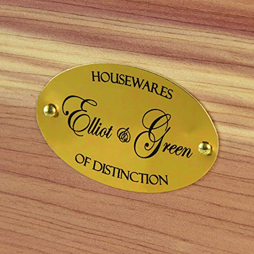 Hangerworld Natural Cedar Wood Shoe Shine Care Box with Foot Rest