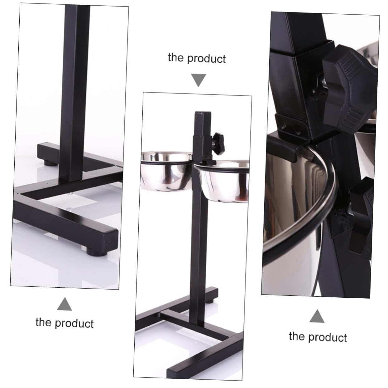 YARNOW Comedero Elevado para Perros de Acero Inoxidable con Ajuste de Nivel y Base Firme para Mascotas